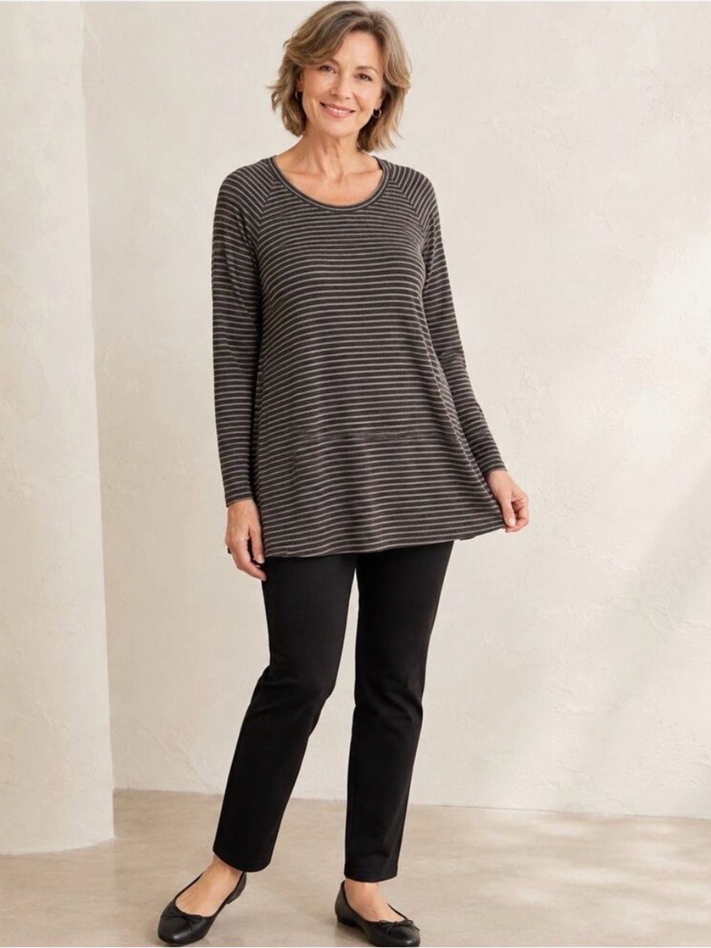 CAbi 3053 Blair Striped Tunic Large